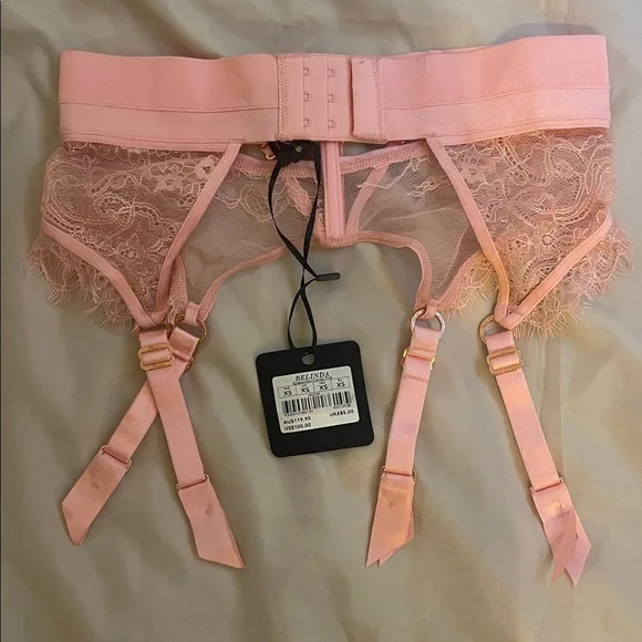 Honey Birdette Belinda full set in Candy Pink